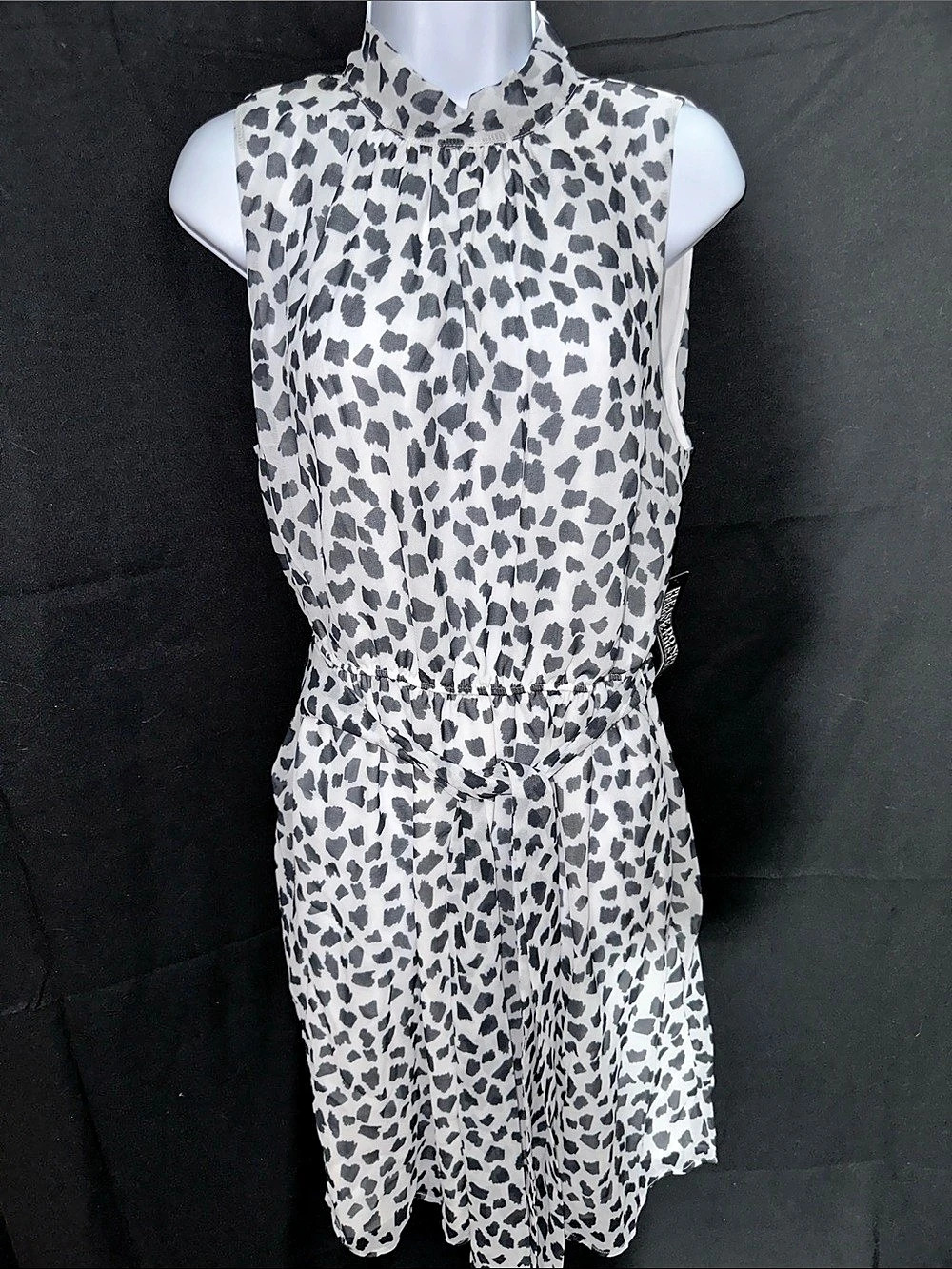 Sweet Pea by Stacy Frati Animal Print Mini Dress Size Large NWT